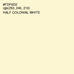 #FDF6D2 - Half Colonial White Color Image